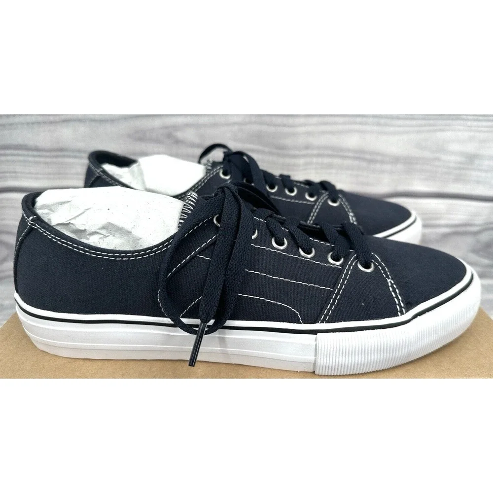 ETNIES RLS CANVAS SKATE SHOES Women's Size 6.5 NAVY BLUE  NEW IN BOX!!‎